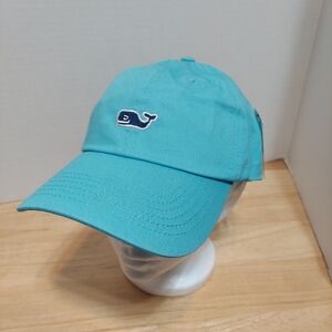 Vineyard Vines Men's/Unisex Classic Whale Logo Baseball Hat (Aquinnah Aqua)